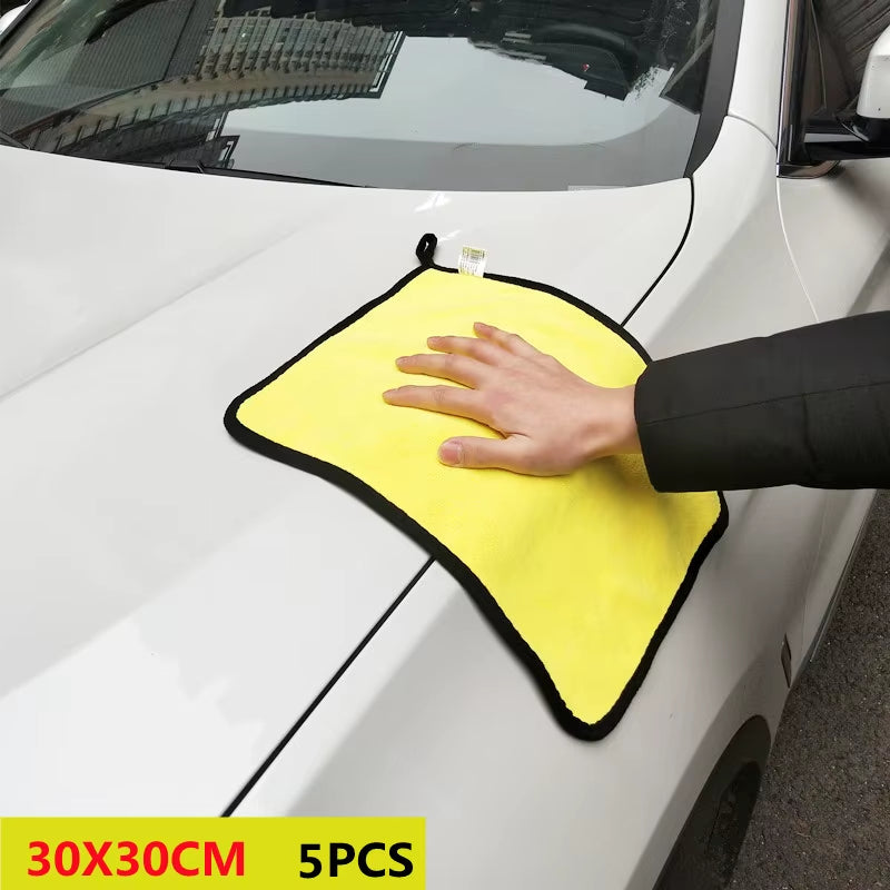 Cars Wash Microfiber Towel 30X30Cm Car Cleaning Drying Cloth Hemming Cars Care Cloth Detailing Car Wash Towel Auto Detailing