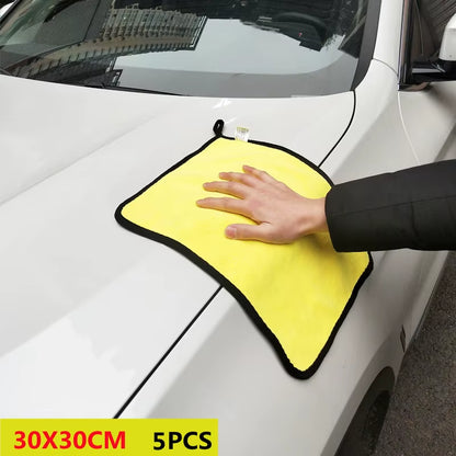 Cars Wash Microfiber Towel 30X30Cm Car Cleaning Drying Cloth Hemming Cars Care Cloth Detailing Car Wash Towel Auto Detailing