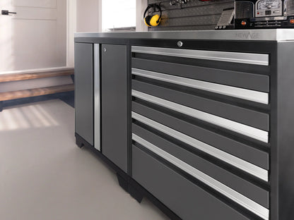 Pro Series 9PC Garage Cabinetry Set · 18-Gauge Steel · Fully-Welded · 156" W X 24" D X 84.75" H