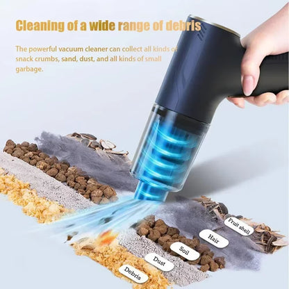 98000PA Mini Wireless Car Vacuum Cleaner Cordless Powerful Car Cleaner Handheld Portable Vacuum Cleaner Cleaning Machine