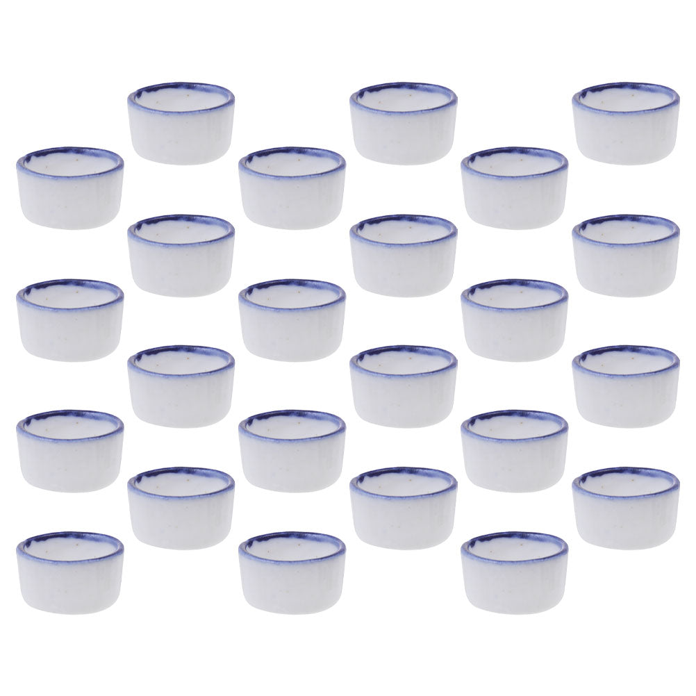 24 Pcs Reptile Water Dish Terrarium Bowl Mini Food Crawler Feeding Sink Lizard Pet Water Bowl Drinking Container Pet Drink Bowls