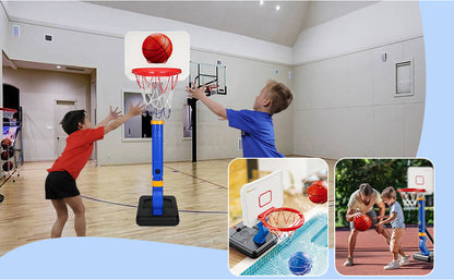 Basketball Hoop For Kids, Toddler With Stand 4 Basketballs Indoor Outdoor Backyard Sport Game Birthday Gifts Toys For Toddler