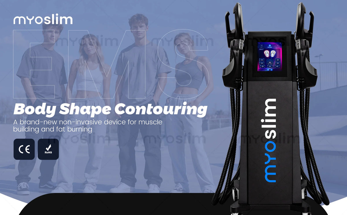 EMS Body Sculpting Machine 6500W MYIMuscle Building Fat Burning Abdominal Weight Loss Fitness Equipment