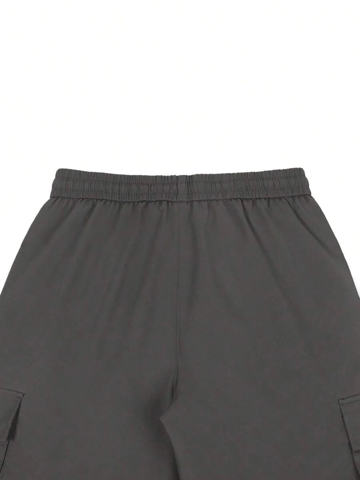Men's 3/4-Length Cargo Shorts — Woven Twill Fabric, Multi-Pocket Casual Trousers. Non-Stretch Adult Apparel for Summer