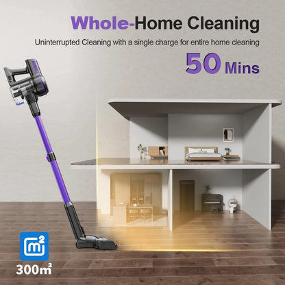 Inse S7P Cordless Vacuum Cleaner, 60KPa, 1.3 L Dust Cup, Removable Battery, for Pet Hair, Carpet, Hard Floors