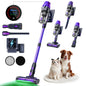 Blossom V20 Cordless Vacuum Cleaner, 650W Brushless Motor, 55KPa Powerful Suction, 65Min Runtime, Green LED Light, for Pet Hair Hardwood Carpet