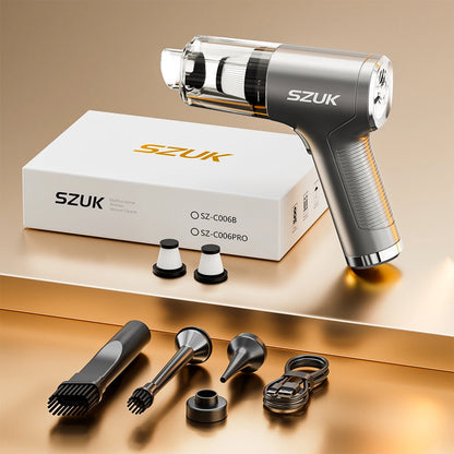SZUK New Mini Car Vacuum Cleaner Powerful 17000PA Cleaning Machine Strong Suction Handheld Portable Wireless Vacuum Cleaner Car