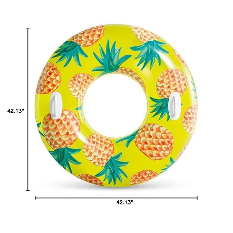 Swimming Float with Fruit Design, 3 Models Available, Sturdy Handles, Non-Toxic and Tear-Resistant Pvc, Ideal for Pool, Beach and Summer, Fun and Safe for Children and Teenagers