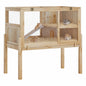 HiMISS Guinea Pig Cages Indoor, Wooden Guinea Pig Cages with Stand Rabbit Cage Hutch with Ramp and Hideout, Small Animals Cage Habitat with Not Leakage Pull Out Tray