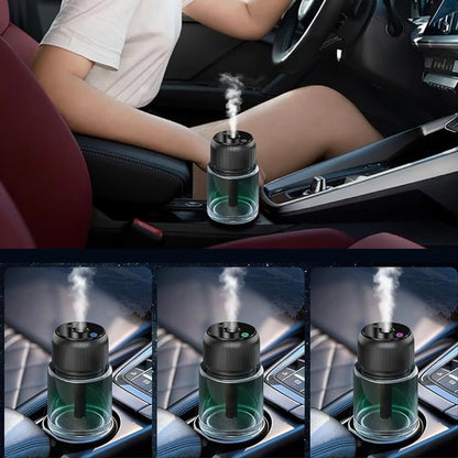 160ml Car Fragrance Diffuser with Automatic On Off, 3 Spray Modes and USB Charging for Car Interior Use, Ocean Scent Air Freshener with Ambient Light