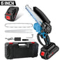 21V 6Inch Cordless Electric Chainsaw Powerful Electric Small Portable Chainsaw with Automatic Oiler Pruning Saw Woodworking Tool