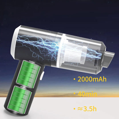 Wireless Car Vacuum Cleaner Portable Vacuum Cleaner Dual Use for Home and Car 120W High Power Powerful Vacuum Cleaner Bring LED
