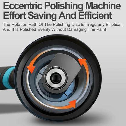 DWiusty 21V Wireless Electric Vehicle Polishing Machine Waxing Polishing Tools Automatic Waxing Machine 6-Speed Glazing Machine