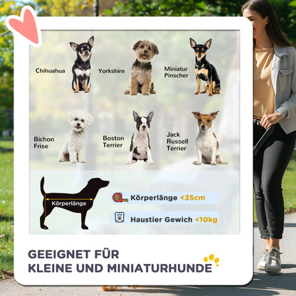 2 in 1 Pet Stroller Detachable Dog Carrier Cart Dog Buggy Small Pet Pushchair, 2-in-1 Hundewagen und Transportkorb klappbar mit abnehmbarem Haustiertasche, Detachable Travel Carrier Bag Full Breathable Mesh Windows Large Bott