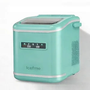 LOEFME Portable Ice Maker 12kg/24h 9 Ice Cubes in 6-13 Min LED Display with Adjustable Ice Size 1.4L Water Tank for Home
