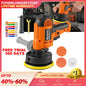 Buffer Polisher 1600W Electric Polishing Machines Portable Rotary Car Polisher with 0-3000 RPM Side Handles 3 Buffing Pads 125mm/5in Discs Perfect for Car Polish Floor Waxing Metal Descaling