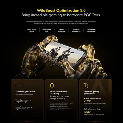 POCO X7 Pro 5G NFC 256GB 12GB 512GB Dimensity 8400-Ultra 6.67" 120Hz Display 6000mAh 5G NFC