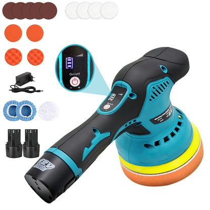 Cordless Car Polisher 6 Gears Electric Auto Polishing Cleaning Metal Waxing Wood Sanding Rust Removal Tool For Makita Battery ﻿