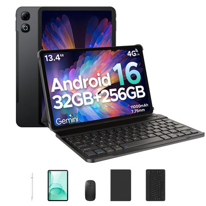 DOOGEE Tab G6 Max Tablet Android 16 32GB+256GGB 13.4'' 90Hz Display 11000mAh Battery 7.7mm Ultra-thin UNISOC T7280 Widevine L1
