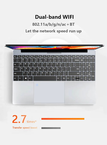 15.6 inch Laptop Computer Intel Core i9-9900 Windows 11 16GB RAM 1TB 2TB SSD Notebook PC Backlight Fingerprint Office Study Gaming Laptops