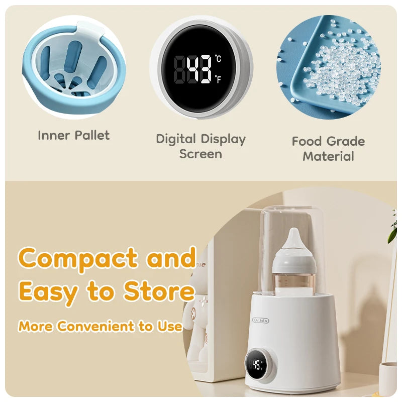 MAMIJOY Multi Function Baby Bottle Warmer 36-100° Adjustable Food Heater Milk Warmer Steriliser ACcurate Temperature Control N22