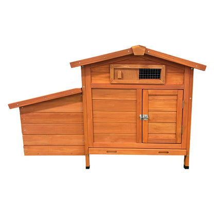 Chicken Coop on Stilts with Wooden Laying Nest Protects Chickens from Predators, Raised Nest, Easy to Clean