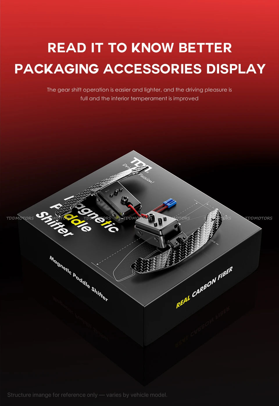 TDD Carbon Fiber Magnetic Paddle Shifters for Volkswagen GTI Golf 7 Golf R MK7/7.5 VW Scirocco Arteon Shift Paddle Extensions