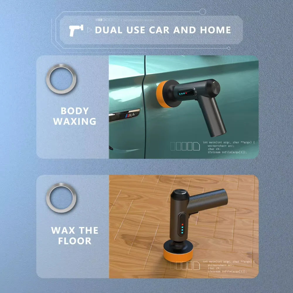 Cordless Electric Car Polisher Light Weight and Ergonomic Design for Car Polishing and Detailing Buffing Machine