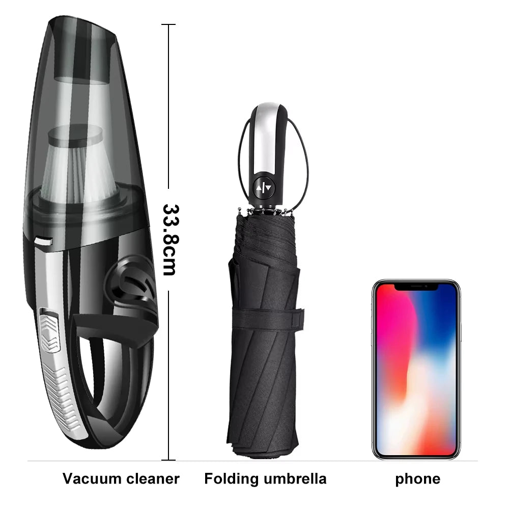 TUERBB VC01 Lightweight & Portable Vacuum Cleaner, Strong Power, USB-C Rechargeable for Car Cleaning Home Pet Hair