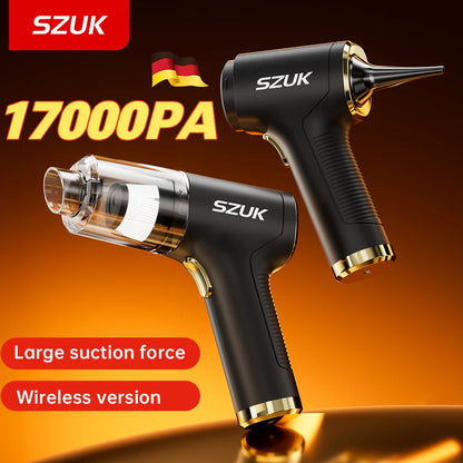 SZUK New Mini Car Vacuum Cleaner Powerful 17000PA Cleaning Machine Strong Suction Handheld Portable Wireless Vacuum Cleaner Car