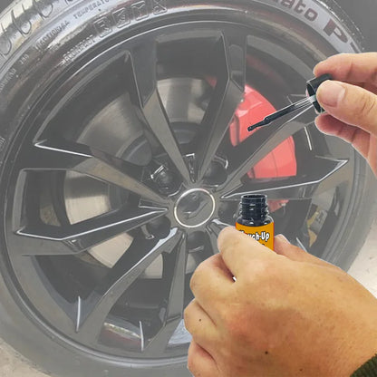 Automotive Wheel Touch-Up Paint (with Brush) Silver Black Rim Scratch Repair Pen Paint Car Accessories