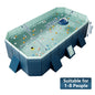 2.53m Portable Non-Inflatable Outdoor Pools Large Foldable Swimming Pool for Family Kids Adults Pets Water Play