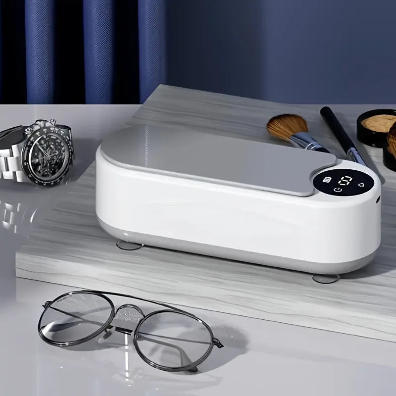 Ultrasonic Cleaner,Portable Sonic Cleaning Machine with Digital Timer,Household Cleaner for Eyeglasses,Jewelry,Rings,Dentures,Watches