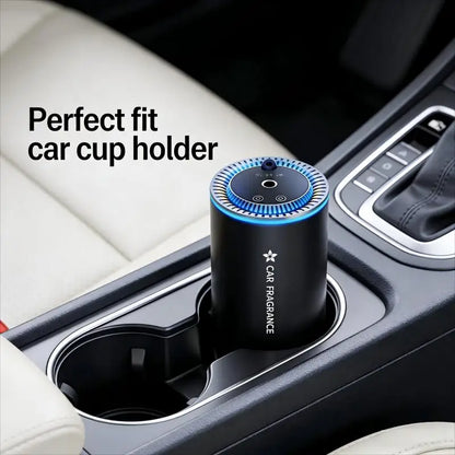 Car Intelligent Fragrance Machine, Automatic Spraying Function, Aluminum Alloy, Starry-Sky Ambient Light, Suitable for Car and Home