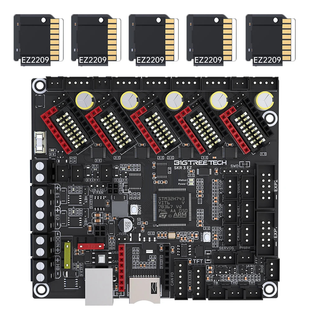 BIGTREETECH BTT SKR 3 EZ 32Bit Motherboard EZ5160 Pro TMC2208 Upgrade SKR2 Control Board For Raspberry Pi Ender3 Ender5 Printer