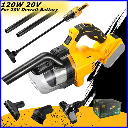 Portable Cordless Vacuum  Handheld Electric Vacuum Cleaner for Floor Carpet Car Fit For DeWalt 20V Battery