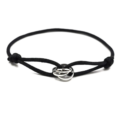 Zalman Wholesale GDS888 Luxury Unisex Bracelet 3 Metal Buckle Hand Chain Adjustable Men's Rope Bracelet for Women Jewelry Gifts