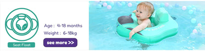 Mambobaby Float Safe Solid Core ST-Unicorn B503-143-W-Z Comfort Always: Skin-friendly Coat Baby Swimming Ring Toddler Pool Float