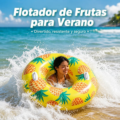 Swimming Float with Fruit Design, 3 Models Available, Sturdy Handles, Non-Toxic and Tear-Resistant Pvc, Ideal for Pool, Beach and Summer, Fun and Safe for Children and Teenagers