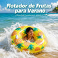 Swimming Float with Fruit Design, 3 Models Available, Sturdy Handles, Non-Toxic and Tear-Resistant Pvc, Ideal for Pool, Beach and Summer, Fun and Safe for Children and Teenagers