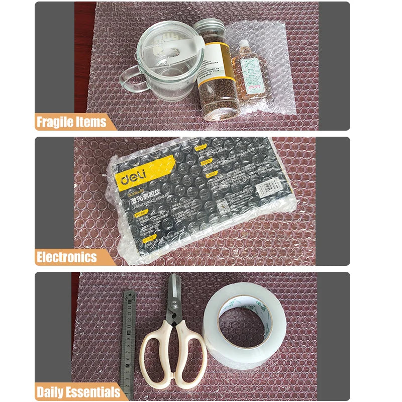 50cm x 5m Industrial Wide Bubble Wrap Roll Extra Large Heavy-Duty Protection for Furniture Electronics Bulk Warehouse Packing