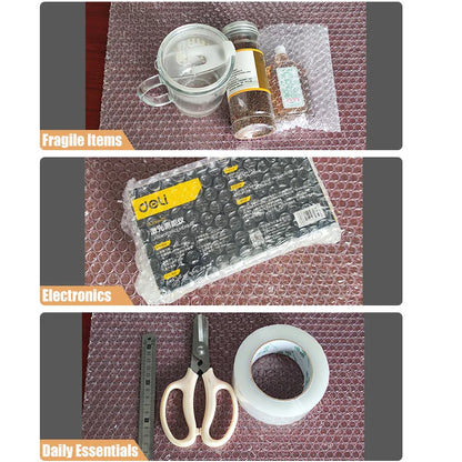 50cm x 5m Industrial Wide Bubble Wrap Roll Extra Large Heavy-Duty Protection for Furniture Electronics Bulk Warehouse Packing