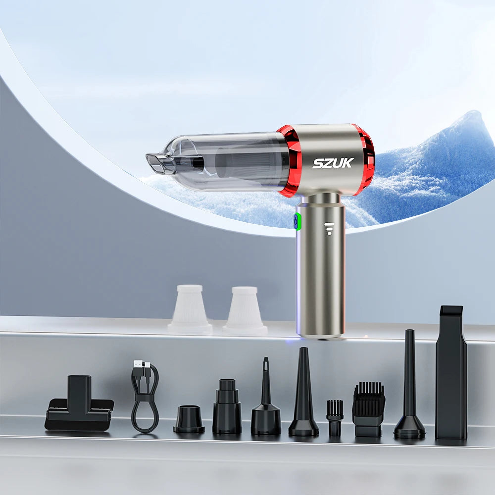 SZUK Mini Car Vacuum Cleaner 985000PA Powerful Portable Wireless Vacuum Cleaner Cleaning Machine Handheld Vacuum Cleaner for Car