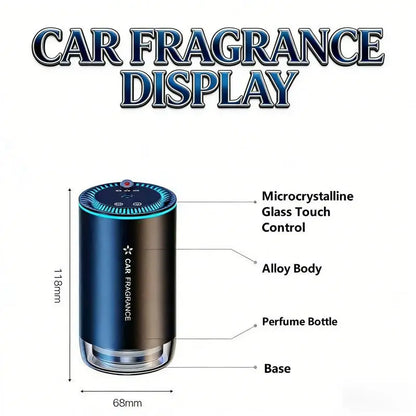 Car Intelligent Fragrance Machine, Automatic Spraying Function, Aluminum Alloy, Starry-Sky Ambient Light, Suitable for Car and Home