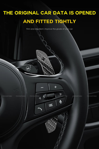 TDD Carbon Fiber Steering Wheel Magnetic Paddle Shifter for Volkswagen Golf 8 MK8 CC GTI R Car Modified Interior