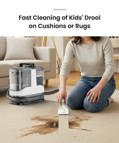 MAMNV C3 Portable Fabric Cleaner 13000Pa Suction 500W Brush Motor 1.5m Flexible Hose 1000ml Clean & 500ml Waste Tanks Lightweight & Quiet Multi-Purpose Upholstery Cleaner for Sofa/Carpet/ Mattress/Car