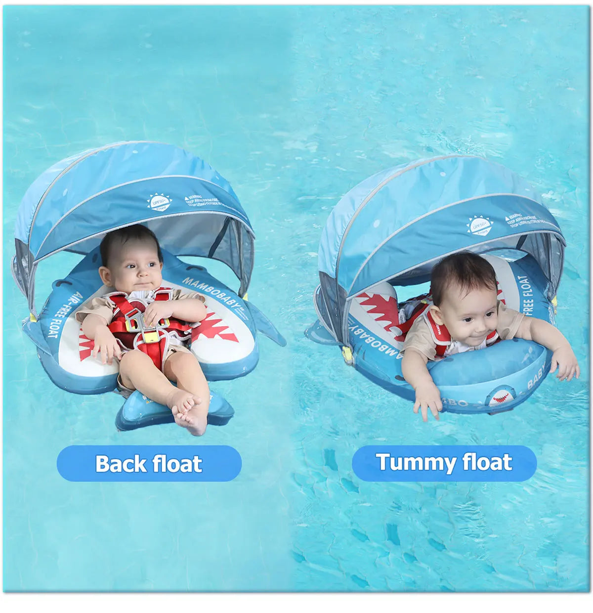 Mambobaby Baby Pool Float Vip 5 Dropshipping Blackproof Pool Mat For Infant Non-Inflatable Natation Buoy With Parasol Beach Toys