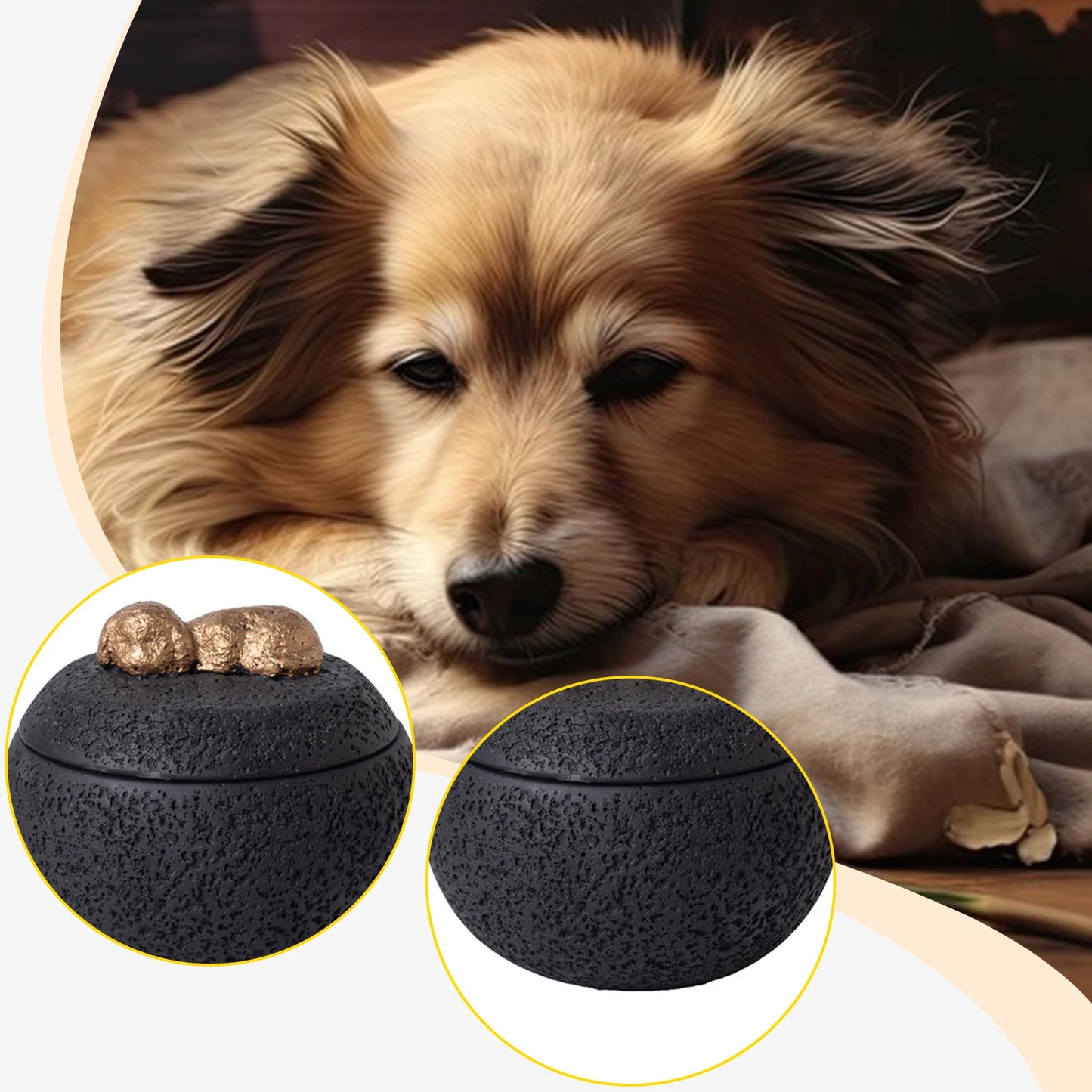 Pet Urn Cremation Memorial Urn Pets Supplies Keeping Precious Memories Urn Box for Burial Final Comforting Resting Place Funeral