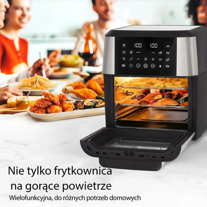 13L Air Fryer Kitchen Machine Oilless Cooker with LED Touch Control,Visible Window,Smart Hot Fryers Machine,Family Oven Size