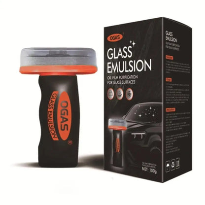 Handheld Glass Emulsion Oil Film Remover Car Windshield Cleaner For Front/Side/Rear Windows Rearview Mirror Auto Glass Cleaning